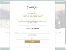 Tablet Screenshot of perrier-jouet.com